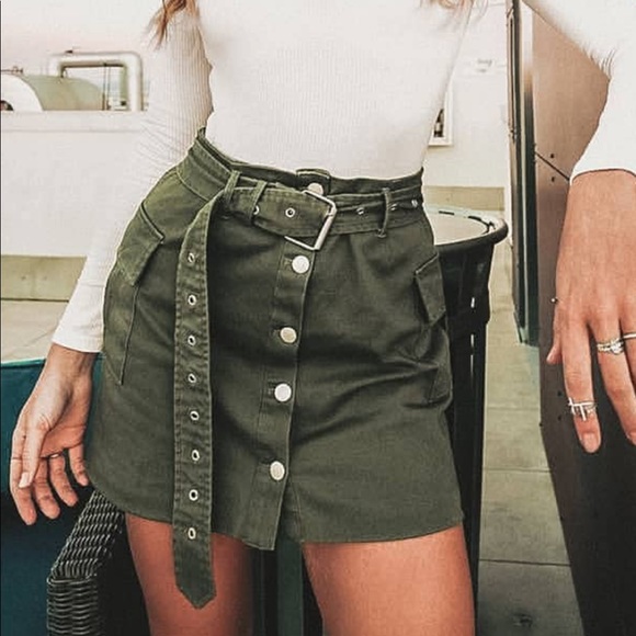 Tobi Dresses & Skirts - Olive cargo skirt NWOT